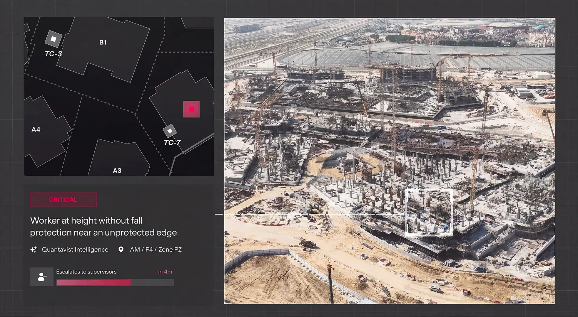 Construction supervisor on site